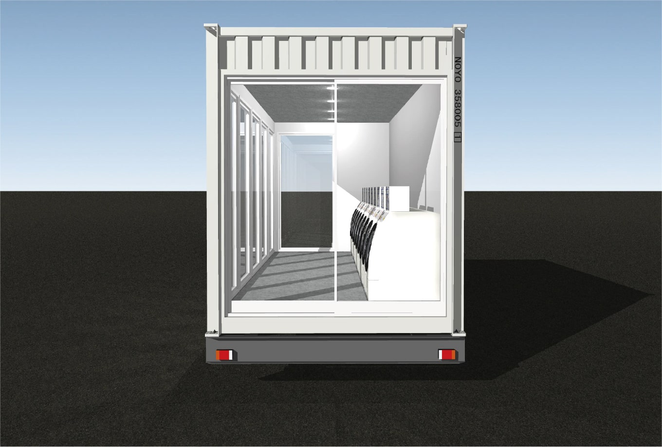 コンテナ型移動式ランドリーイメージ画像